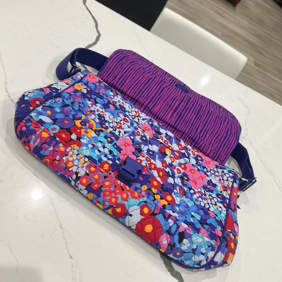 Vera Bradley Laptop Messenger Bag - Impressionista Pattern - Picture 6 of 16